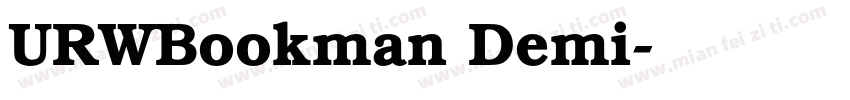 URWBookman Demi字体转换